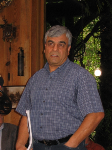 Ali Tabidian, PhD, Chair, Department of Geological Sciences, California State University at Northridge, at 2006 press conference for the SSFL Advisory Panel report SSFL-Advisory-Panel press-conference-10-05-06-5
