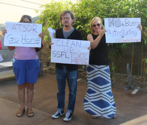 Community Members Protest at September 9 DTSC meeting